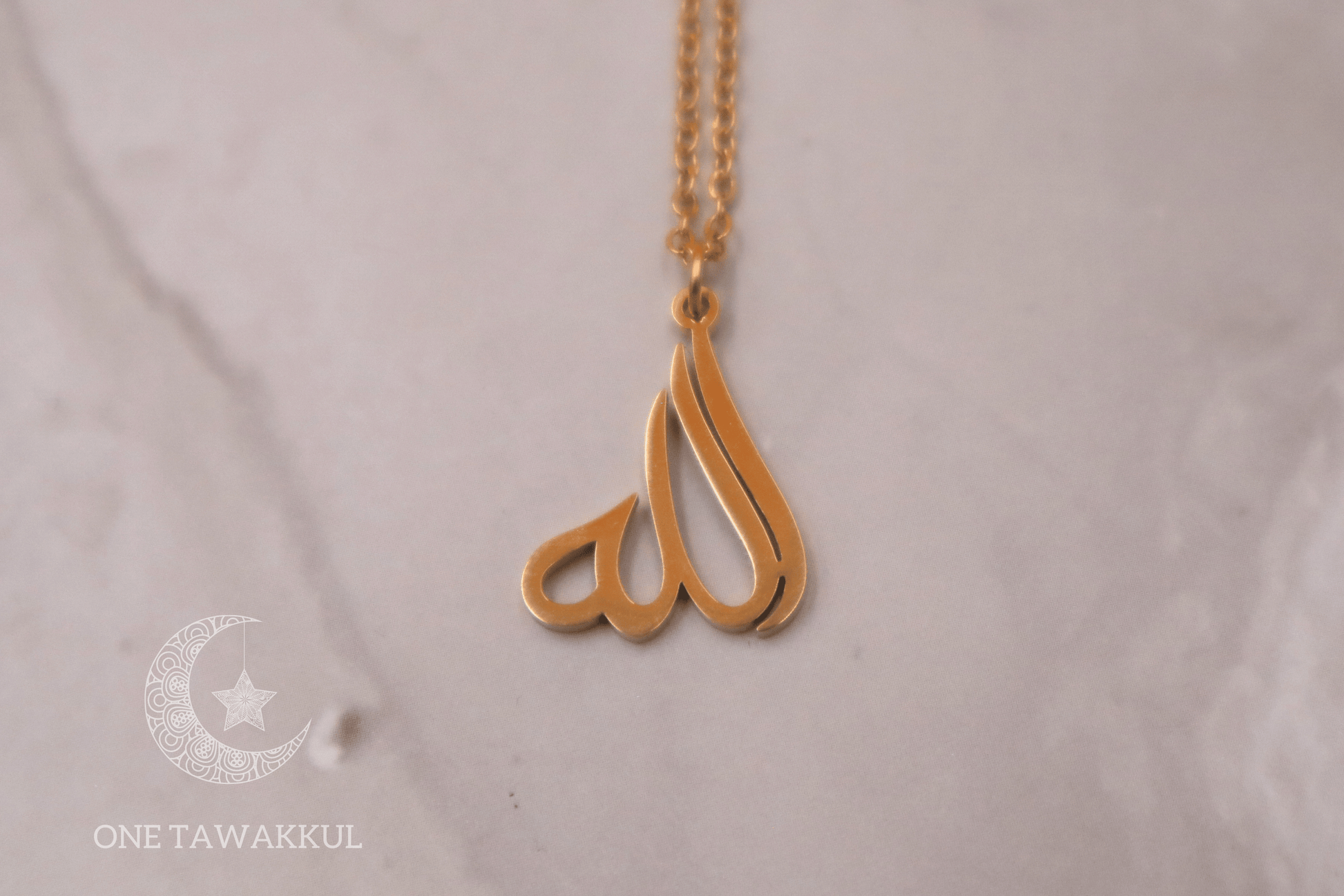 Gold plated allah on sale necklace